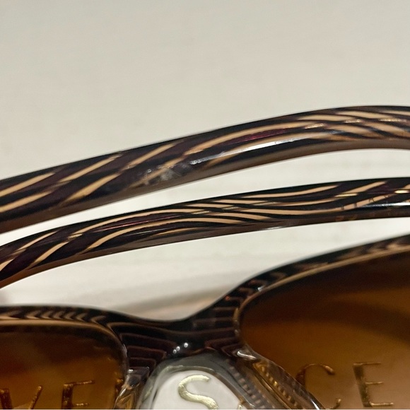 Versace Brown and Gold Sunglasses - Picture 7 of 16